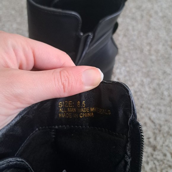 Lulus Dalore Black Platform Buckle Ankle Booties - Picture 6 of 6